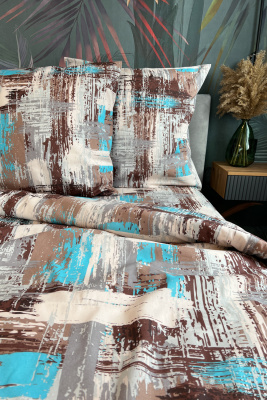 КПБ Гранж бязь бирюзовый